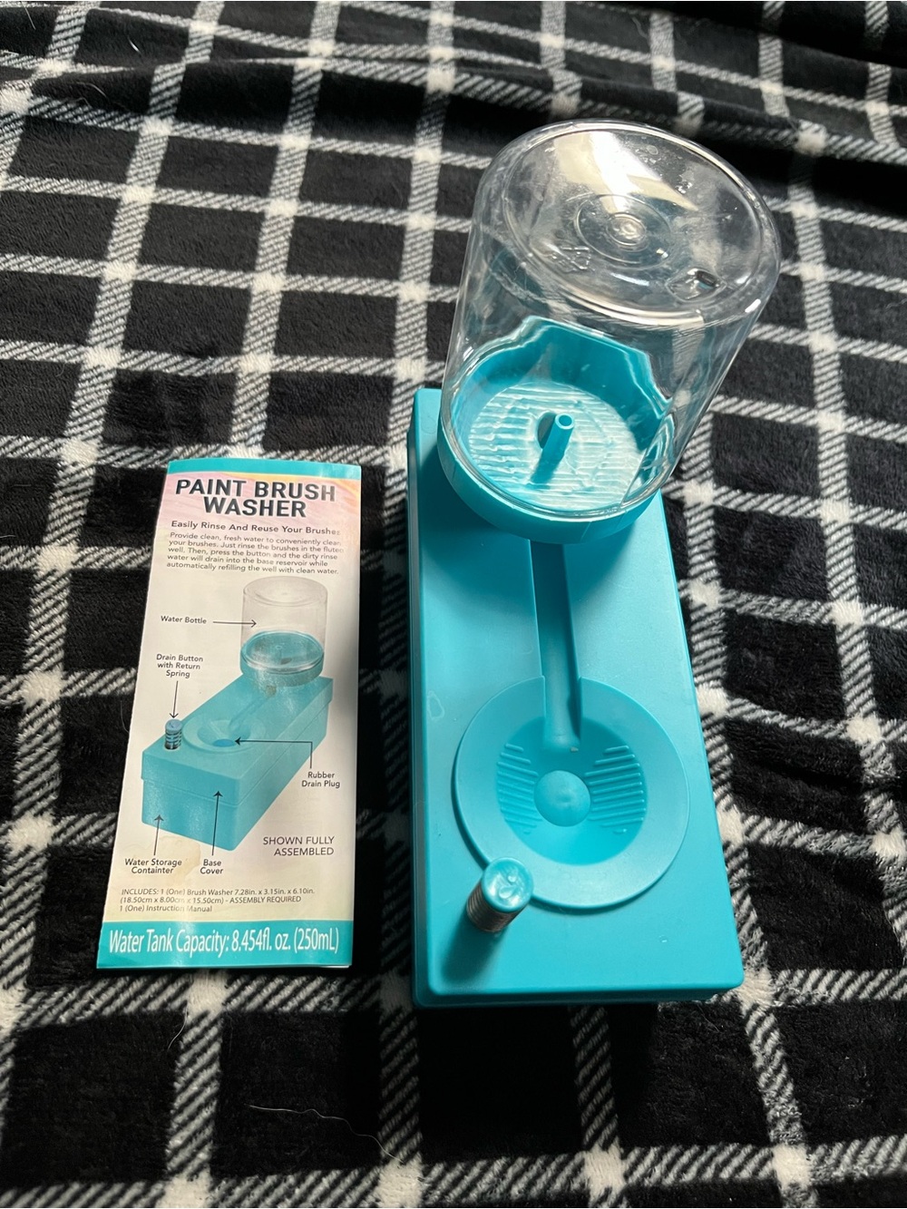 Pre-Owned Paint Brush Washer - Turquoise Brush Cleaning Tool